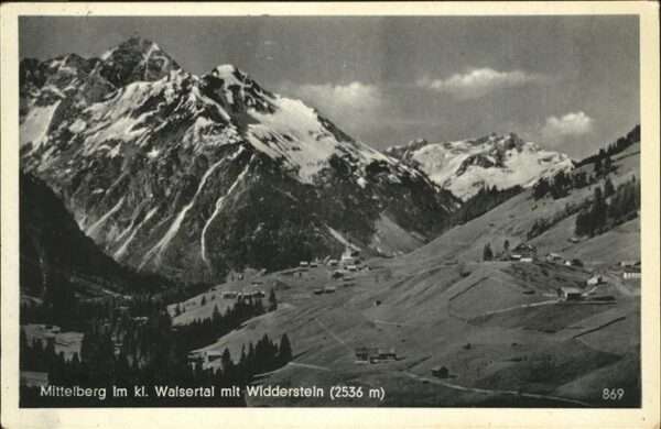 Mittelberg Kleinwalsertal Widderstein
