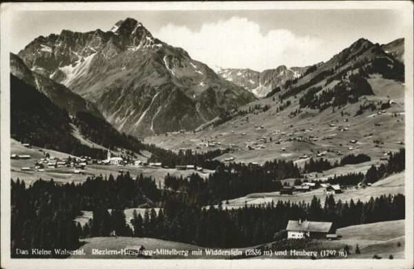 Riezlern Kleinwalsertal Vorarlberg Hirschegg Mittelberg Widderstein Heuber