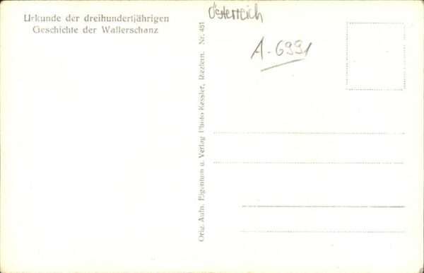 Walserschanz Kleinwalsertal Urkunde – Bild 2