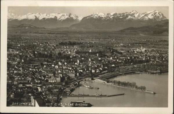 Bregenz Vorarlberg Fliegeraufnahme