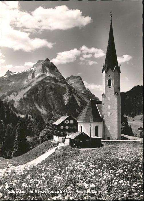Schroecken Vorarlberg Künzelspitze Kirche