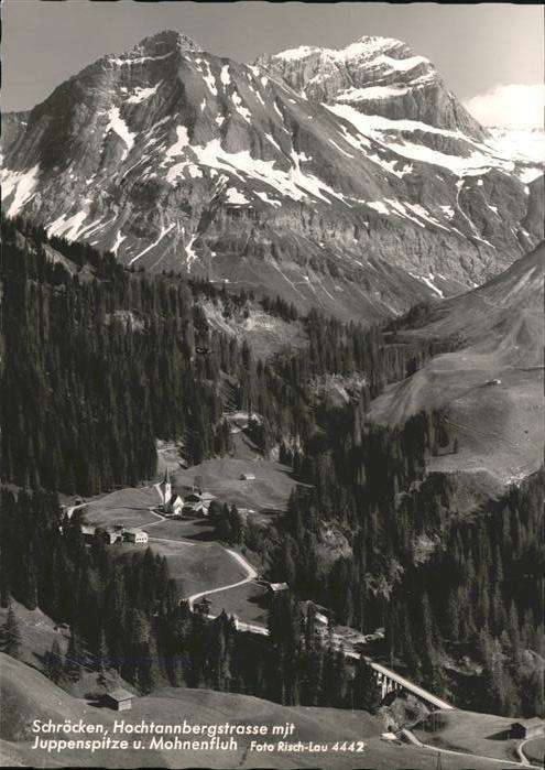 Schroecken Vorarlberg Hochtannbergstrasse Juppenspitze Mohnen