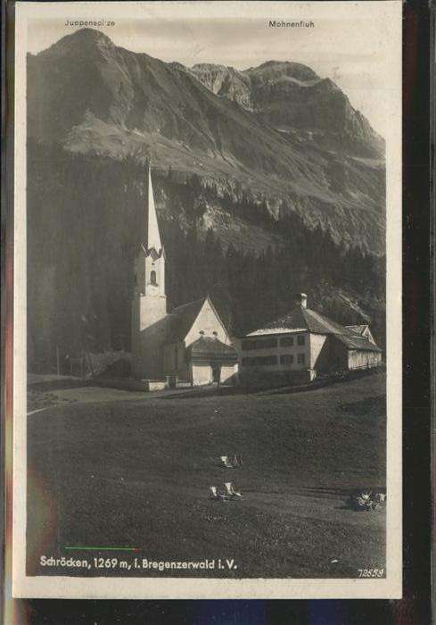 Schroecken Vorarlberg Mohnenfluh Juppenspitze