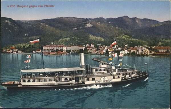 Bregenz Vorarlberg Pfänder Schiff Stadt Bregenz