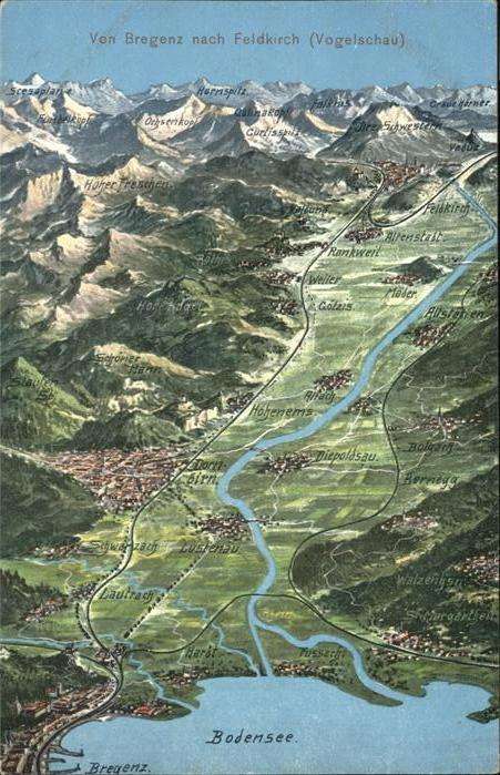Bregenz Vorarlberg Fliegeraufnahme