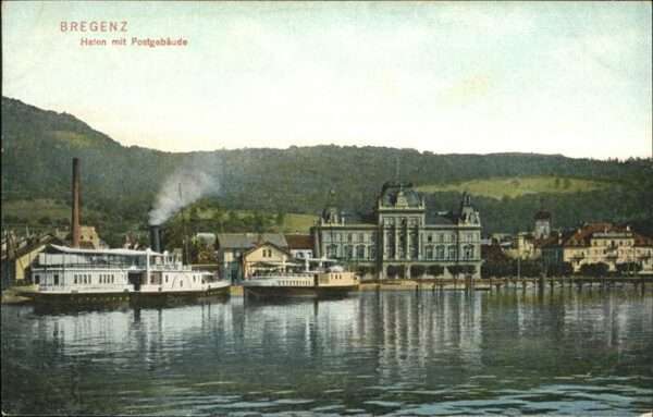 Bregenz Vorarlberg Hafen Postgebäude