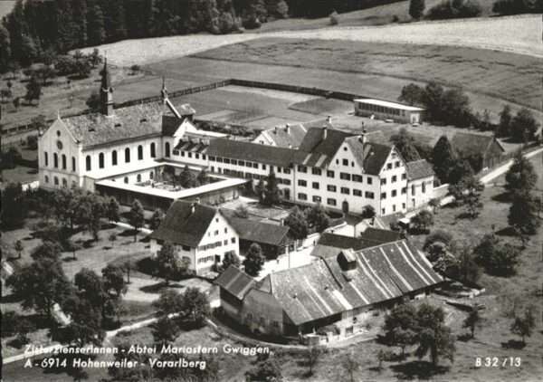 Hohenweiler Vorarlberg Fliegeraufnahme Abtei Mariastern Gwigge