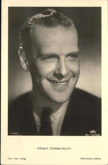 Schauspieler Albert Matterstock