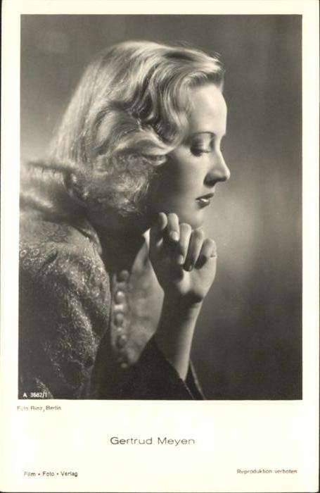 Schauspieler Gertrud Meyen A 3682/1