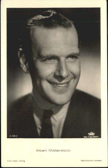 Schauspieler Albert Matterstock