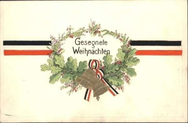 Schwarz Weiss Rot Weihnachten Kranz Glocken