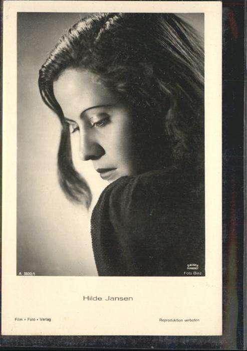 Verlag Film-Foto-Verlag Nr. Hilde Jansen A 3600/1