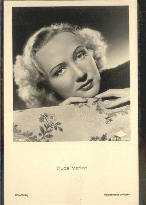Verlag Ross Nr. Trude Marlen A 3426/1