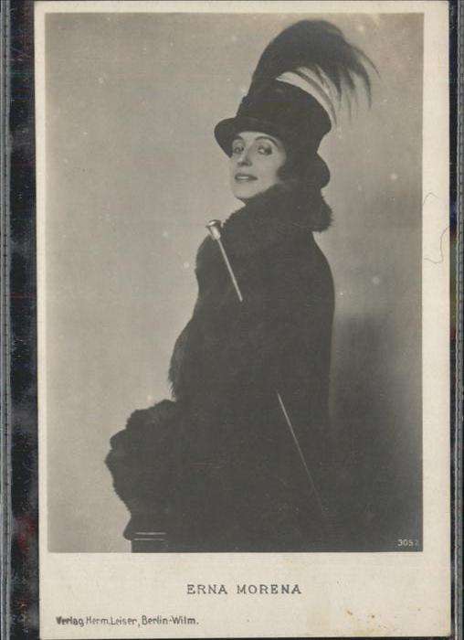 Schauspieler Erna Morena Hut Feder Verlag Leiser 305