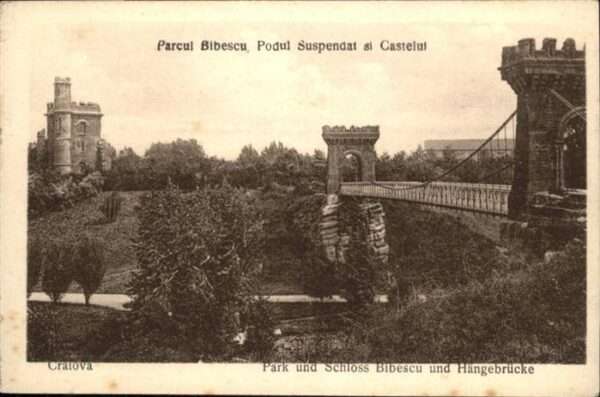 Crafova Park Schloss Bibescu Hängebrücke