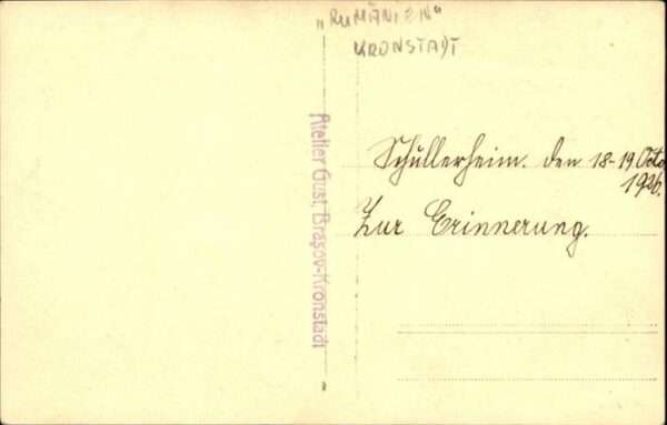 Brasso Brasov Kronstadt [Handschriftlich] – Bild 2