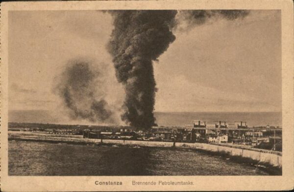 Constanza Brennende Petroleumtanks