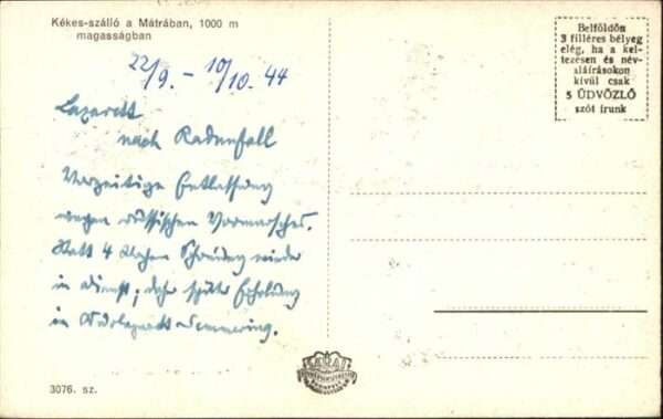 Matraban Kekes-szallo – Bild 2