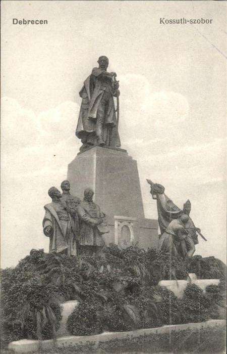 Debrecen Debrezin Kossuth szobor Denkmal
