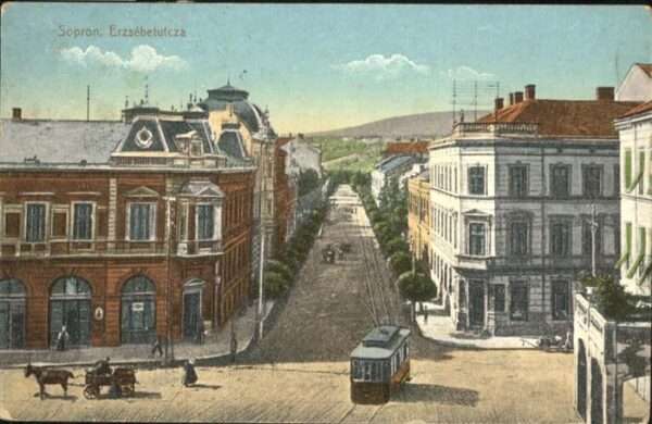 Sopron Oedenburg Erzsebetutcza Strassenbahn