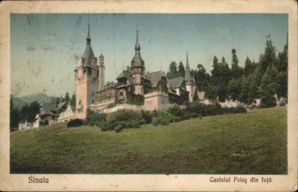 Sinaia Castelui Peles din fata