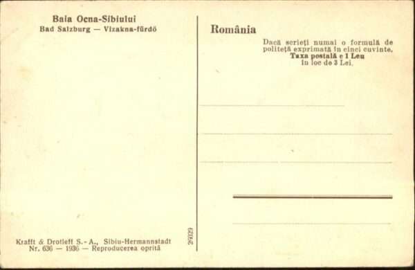 Bad Salzburg Baia Ocna Sibiului – Bild 2