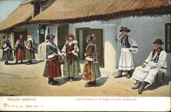 Trachten Baranya Comitat Sokaczen