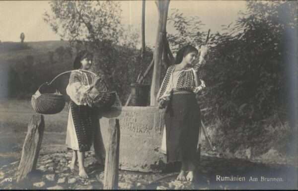 Trachten Rumänien Brunnen Wasserträgerinnen