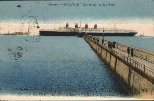 Dampfer Binnenschifffahrt Le Havre