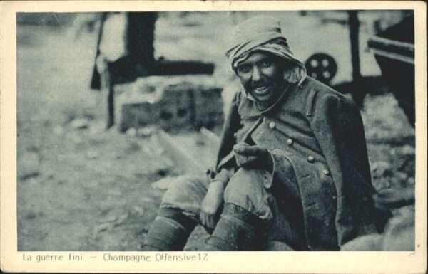 Militaria WK1 la guerre fini Champagne Offensive