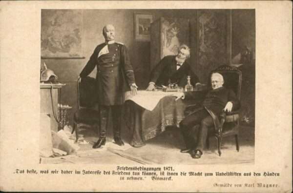 Gemaelde Künstler Karl Wagner Friedensbedingunge