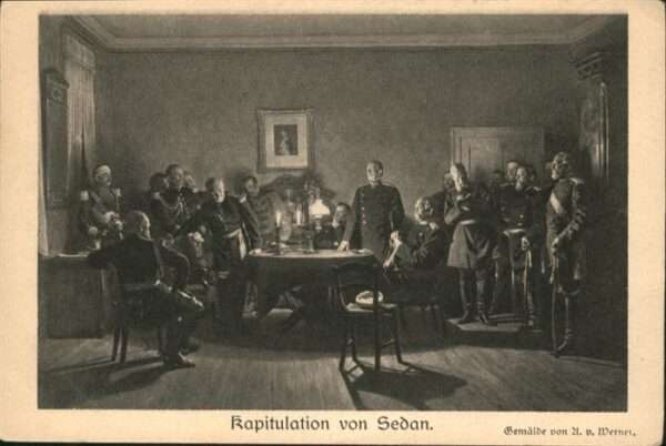 Gemaelde Kapitulation von Sedan Künstler Werner