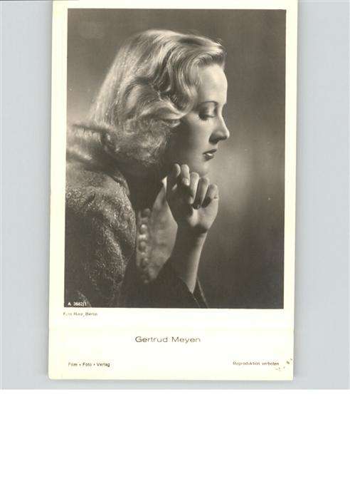 Verlag Film-Foto-Verlag Nr. Gertrud Meyen