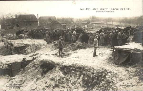 Soldatenleben Infanterie Unterstände