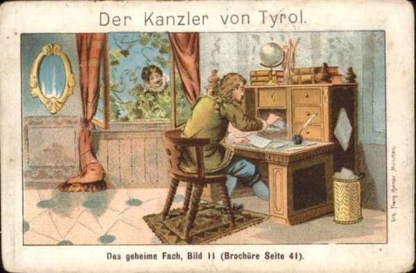 Maerchen Sagen Kanzler von Tyrol Werbekarte Pasing