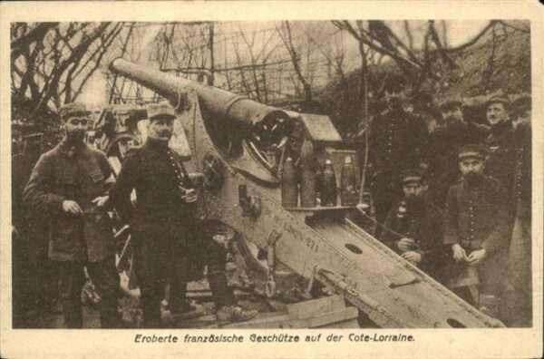 Militaria Geschuetze Eroberte Kanone Cote-Lorraine