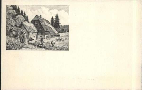 Schwarzwaldhaeuser Wassermühle