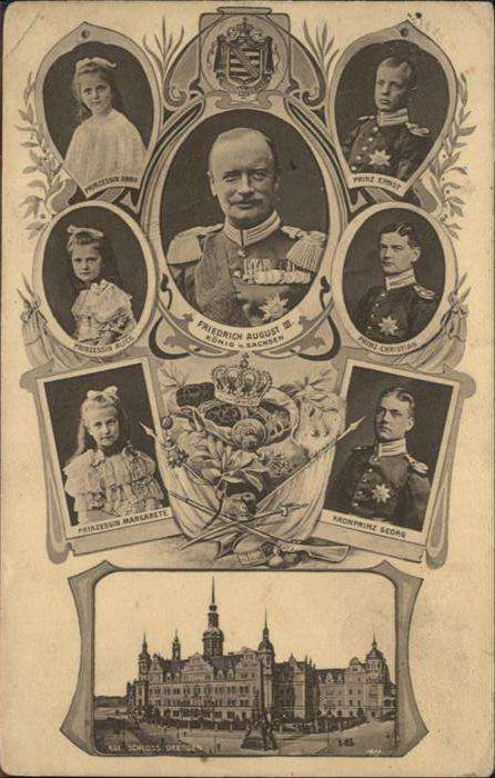 Adel Sachsen König Friedrich August Prinzessin Prinz