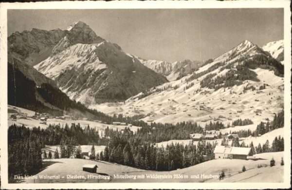 Riezlern Kleinwalsertal Vorarlberg Hirschegg Mittelberg Widderstein Heuber