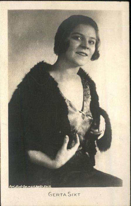 Schauspieler Gerta Sixt