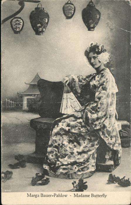 Schauspieler Marga Bauer Pahlow Madame Butterfly