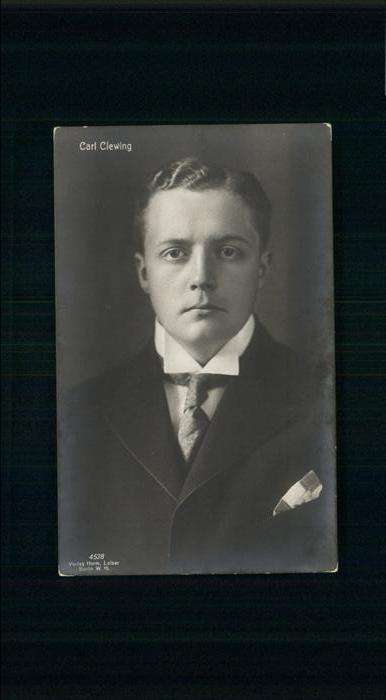 Schauspieler Carl Clewing