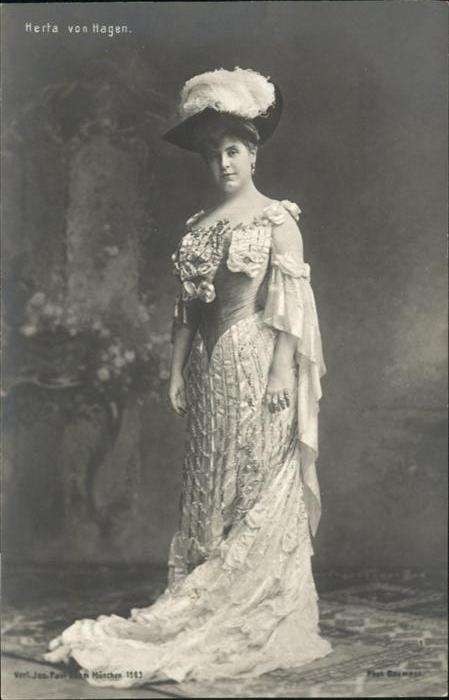Schauspieler Herta von Hagen Hutmode