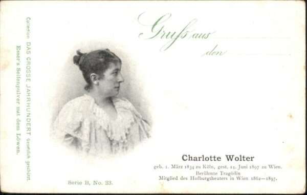 Schauspieler Charlotte Wolter
