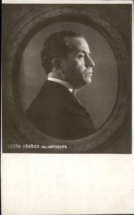 Schauspieler Georg Heinrich