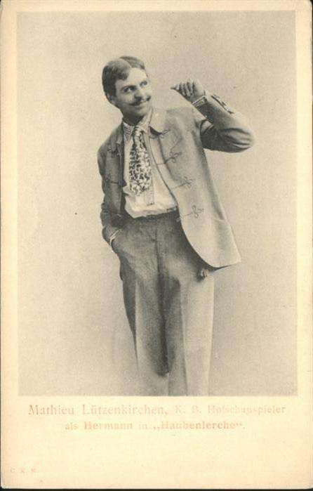 Schauspieler Mathieu Lützenkirchen