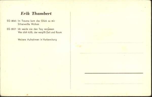 Schauspieler Erik Thambert – Bild 2