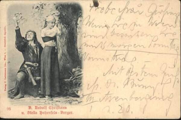 Schauspieler Rudolf Christians Stella Hohenfels Berg