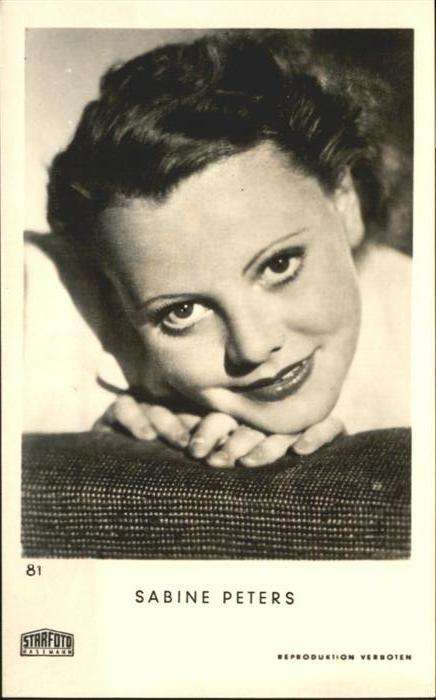 Schauspieler Sabine Peters