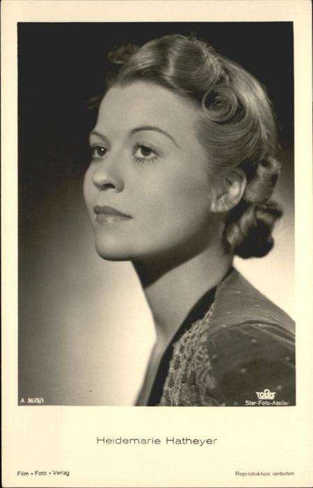 Verlag Film-Foto-Verlag Nr. Heidemarie Hatheyer A 3675/1